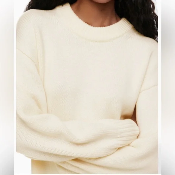 Aritzia Wilfred Rosemary Crewneck merino wool super soft sweater - Picture 6 of 17